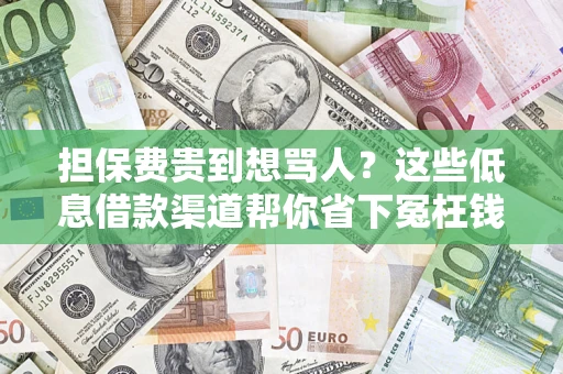 北京担保费贵到想骂人？这些低息借款渠道帮你省下冤枉钱
