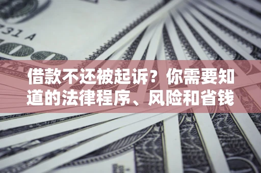 北京借款不还被起诉？你需要知道的法律程序、风险和省钱技巧